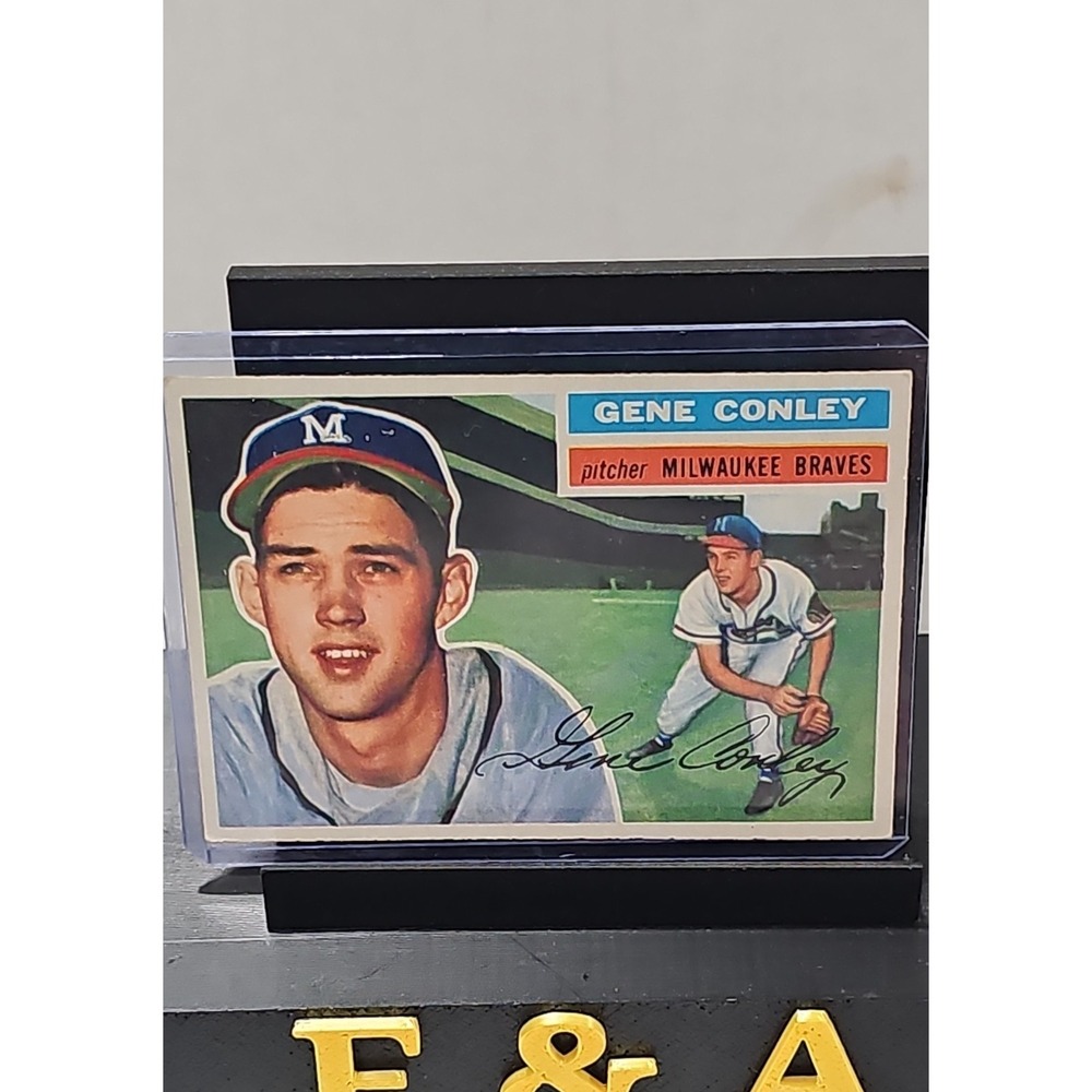1956 Topps - Gene Conley #17 White Back